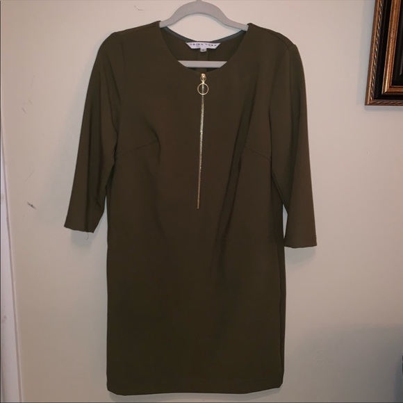 Trina Turk Dress size 6 Olive Green - Picture 4 of 5